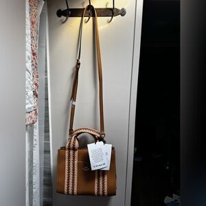 Coach Tan Leather Crossbody Bag